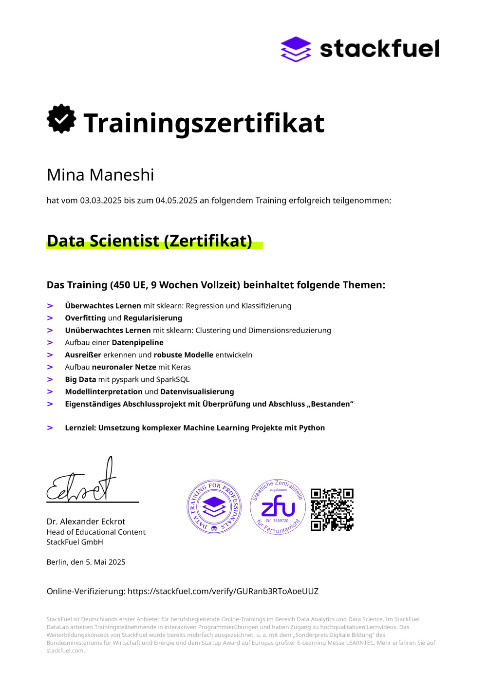 Certificate