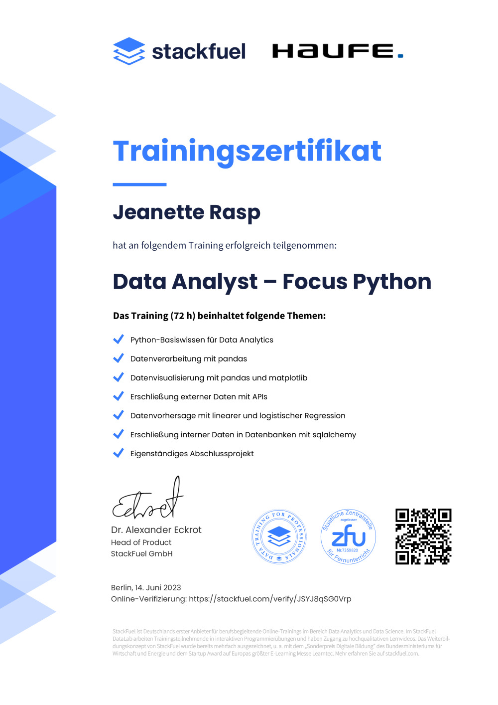 Certificate