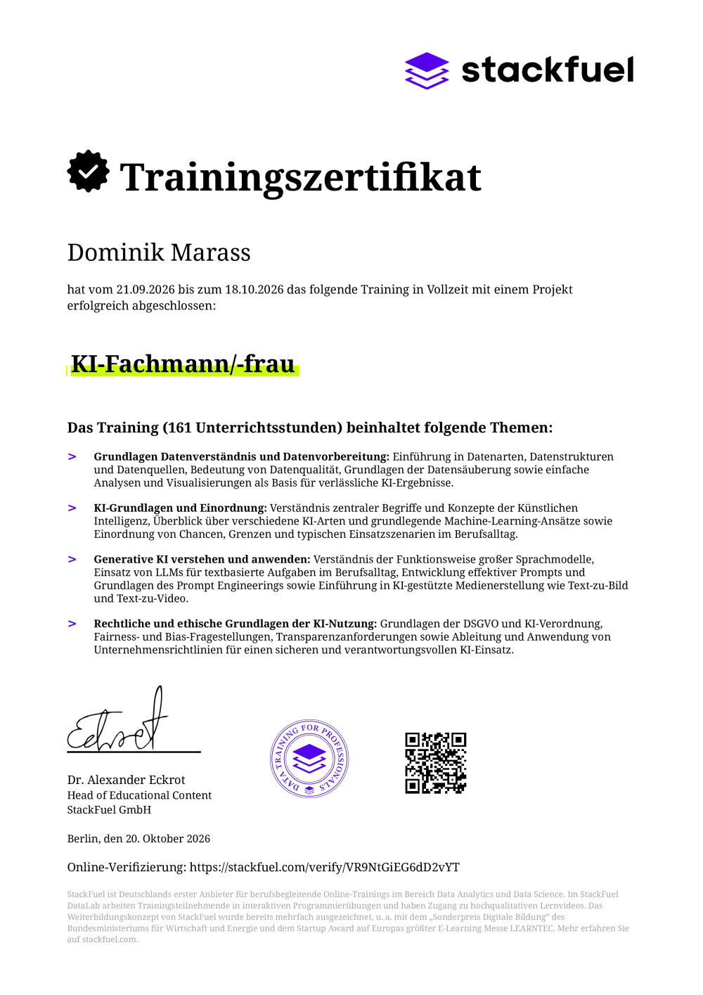 Certificate