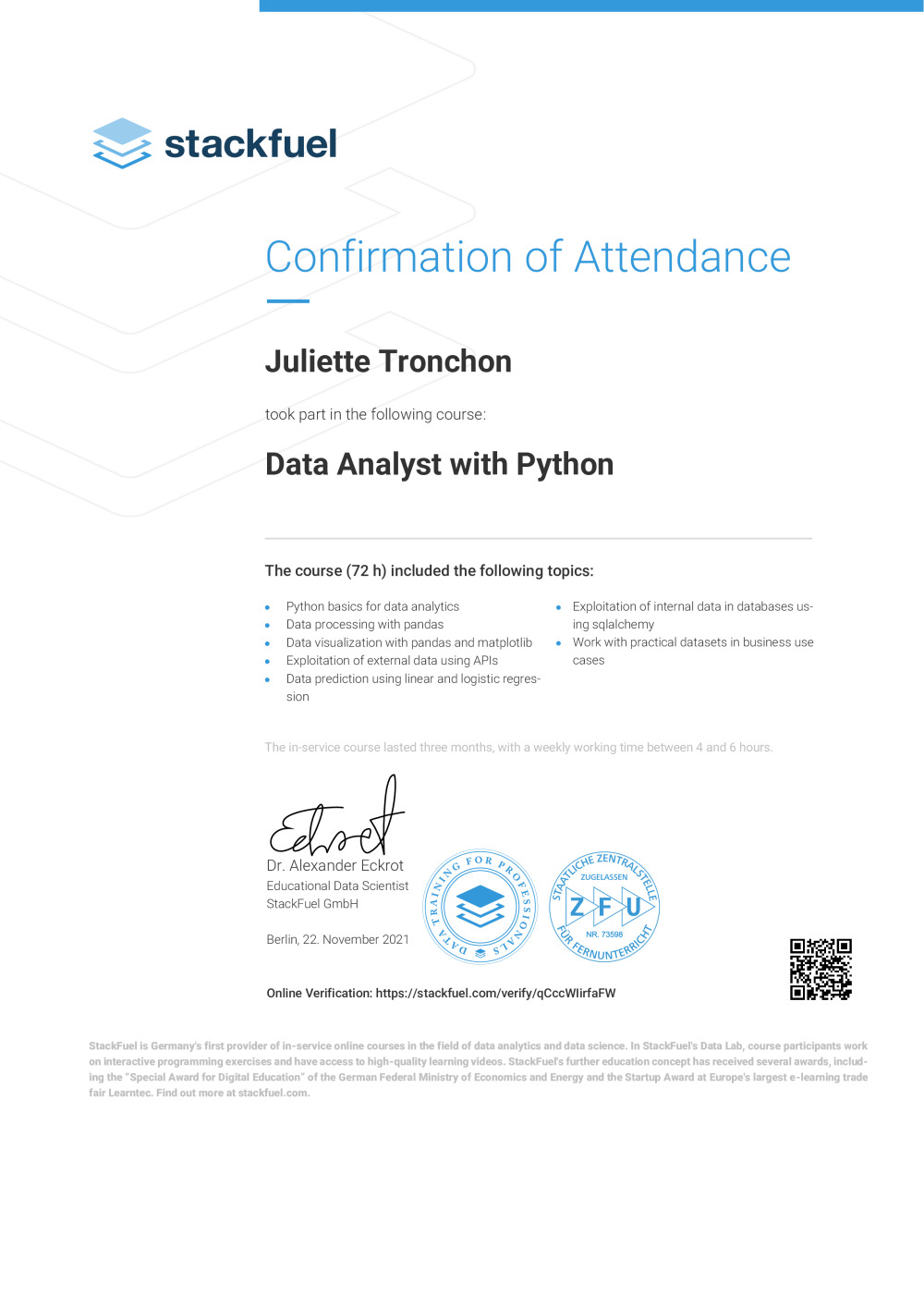 Certificate